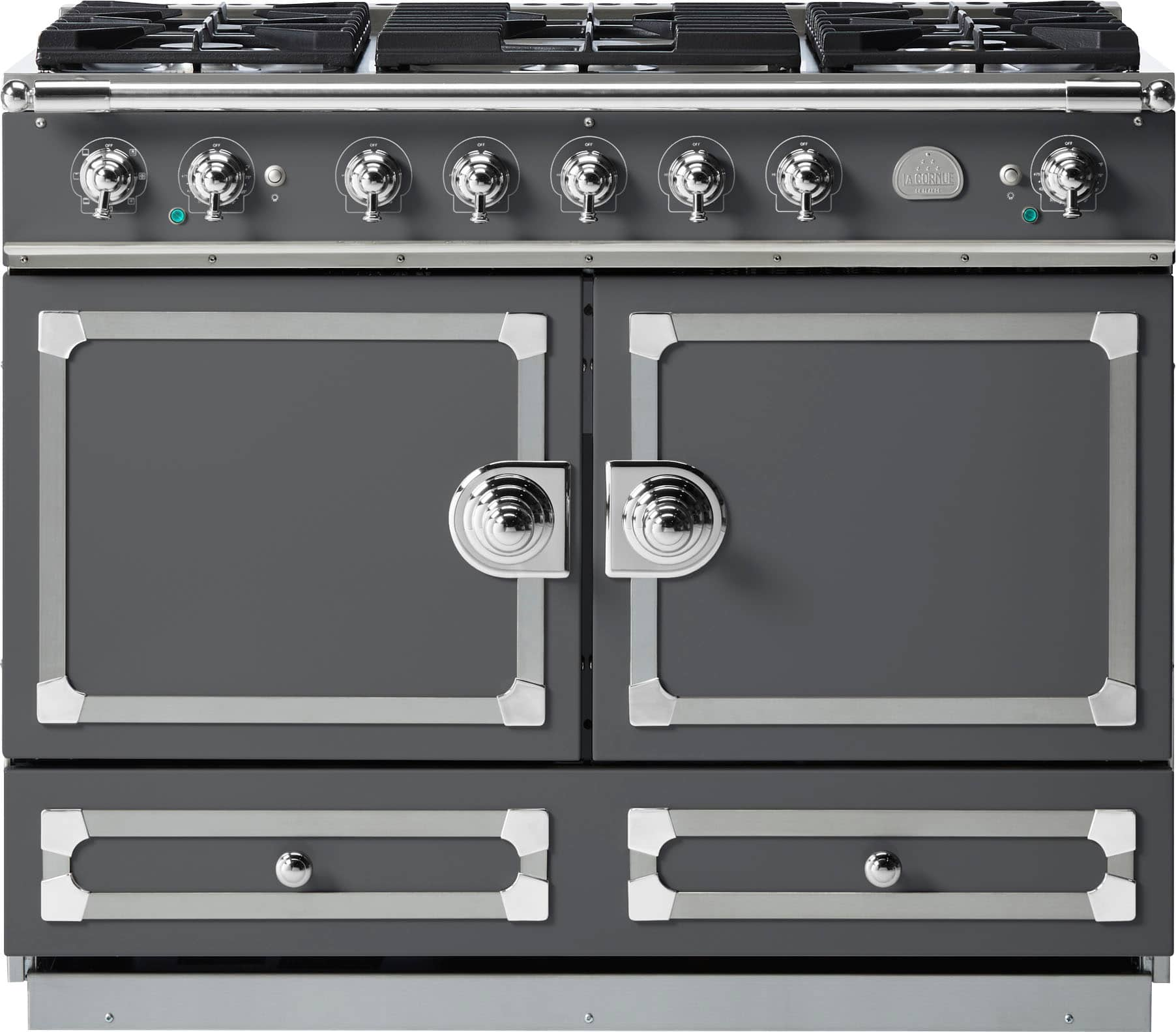 Best Buy La Cornue Cornufe Dual Fuel 110 Range Gray C1GP   6542127 Sd 