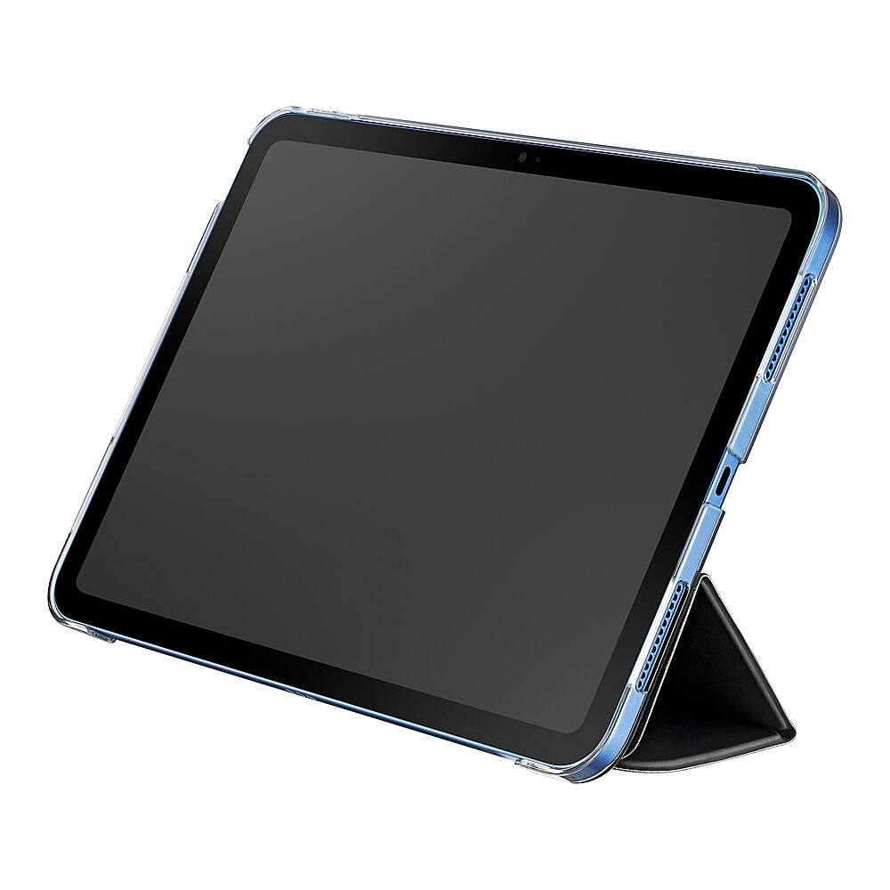 Angle. Best Buy essentials™ - Folio Case for iPad 10th Gen 10.9" - Black.