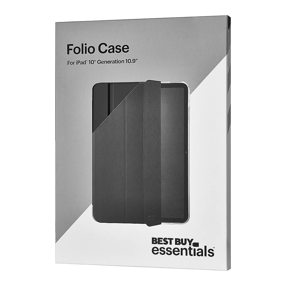 Alt View 15. Best Buy essentials™ - Folio Case for iPad 10th Gen 10.9" - Black.