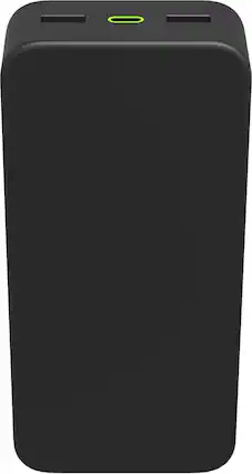 Front. mophie - Powerstation XL PD (Fast Charge) 20,000 mAh Portable Charger for Most USB-Enabled Devices - Black.