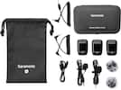 Front. Saramonic - Blink 500 ProX B2 2-Person Wireless 2.4GHz Clip-On Microphone System with Lavaliers - Black.