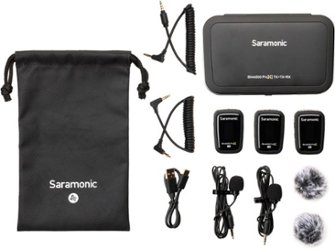 Saramonic - Blink 500 ProX B2 2-Person Wireless 2.4GHz Clip-On Microphone System with Lavaliers - Front_Zoom