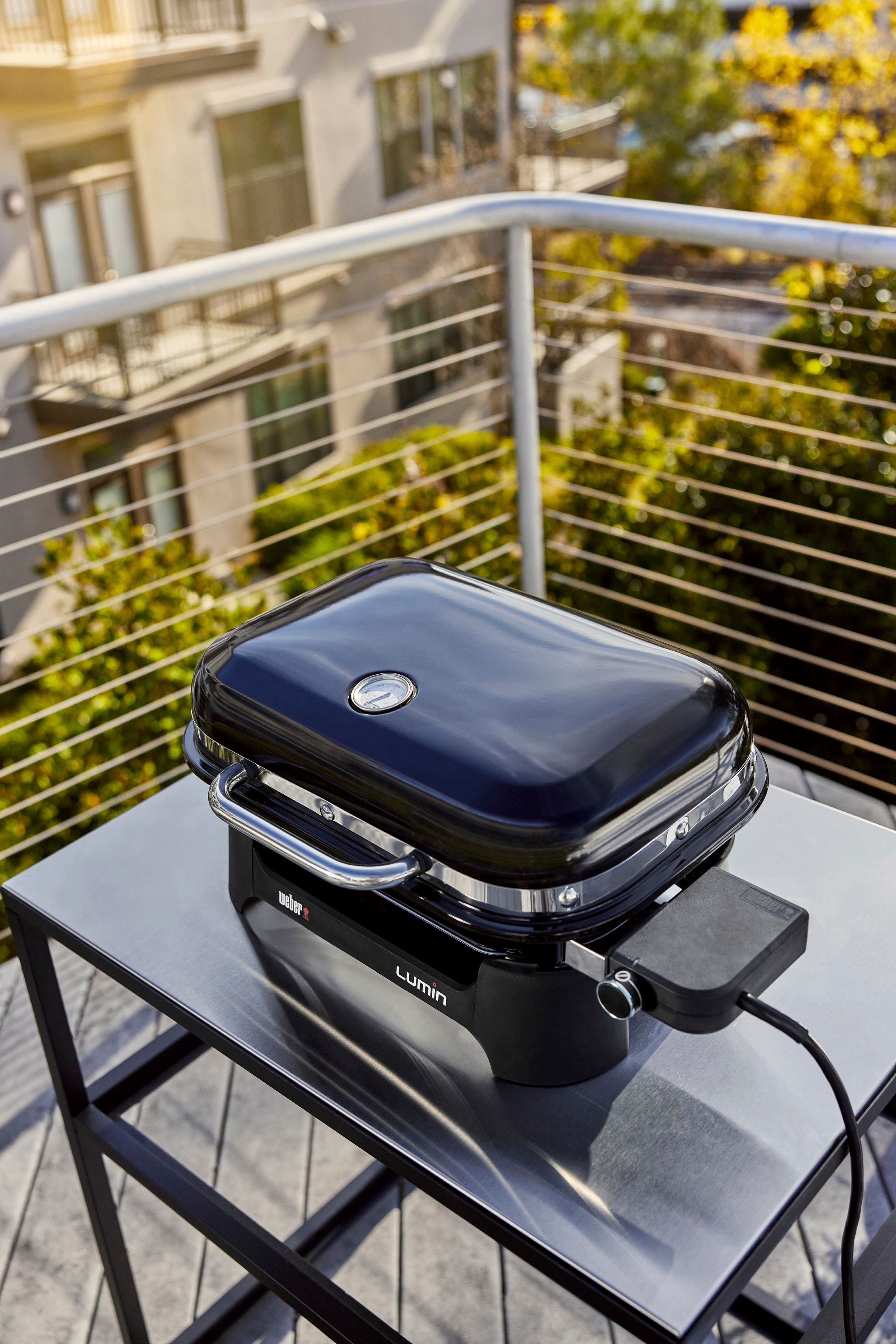 Weber Lumin Outdoor Electric Barbecue Grill, Black - Great Small Spaces  such as Patios, Balconies, and Decks, Portable and Convenient – Interrobang  Automotive