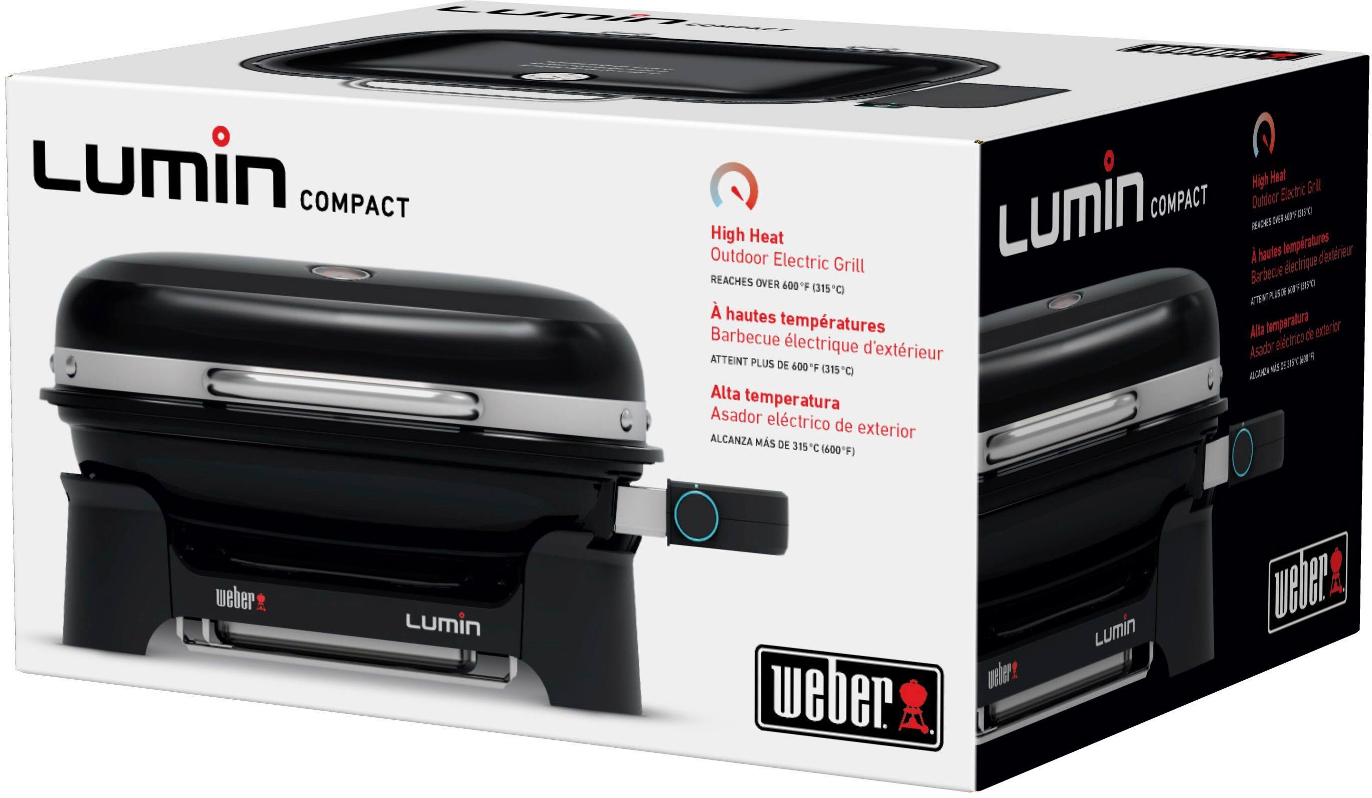 Alt View 22. Weber - Lumin Compact Electric Grill - Black.