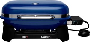 Weber - Lumin Electric Grill - Deep Ocean Blue - Angle_Zoom