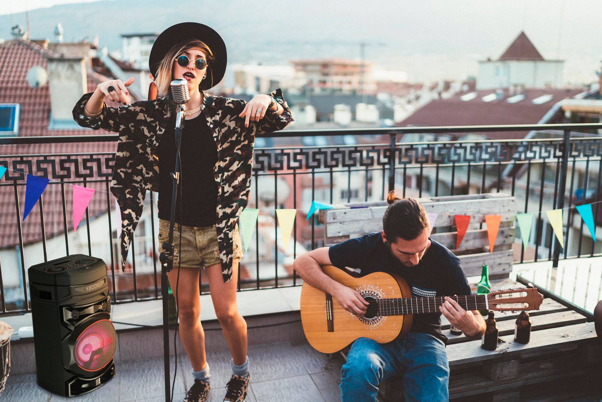 Alt View 11. LG - XBOOM Audio System with Bluetooth® and Bass Blast - Black.