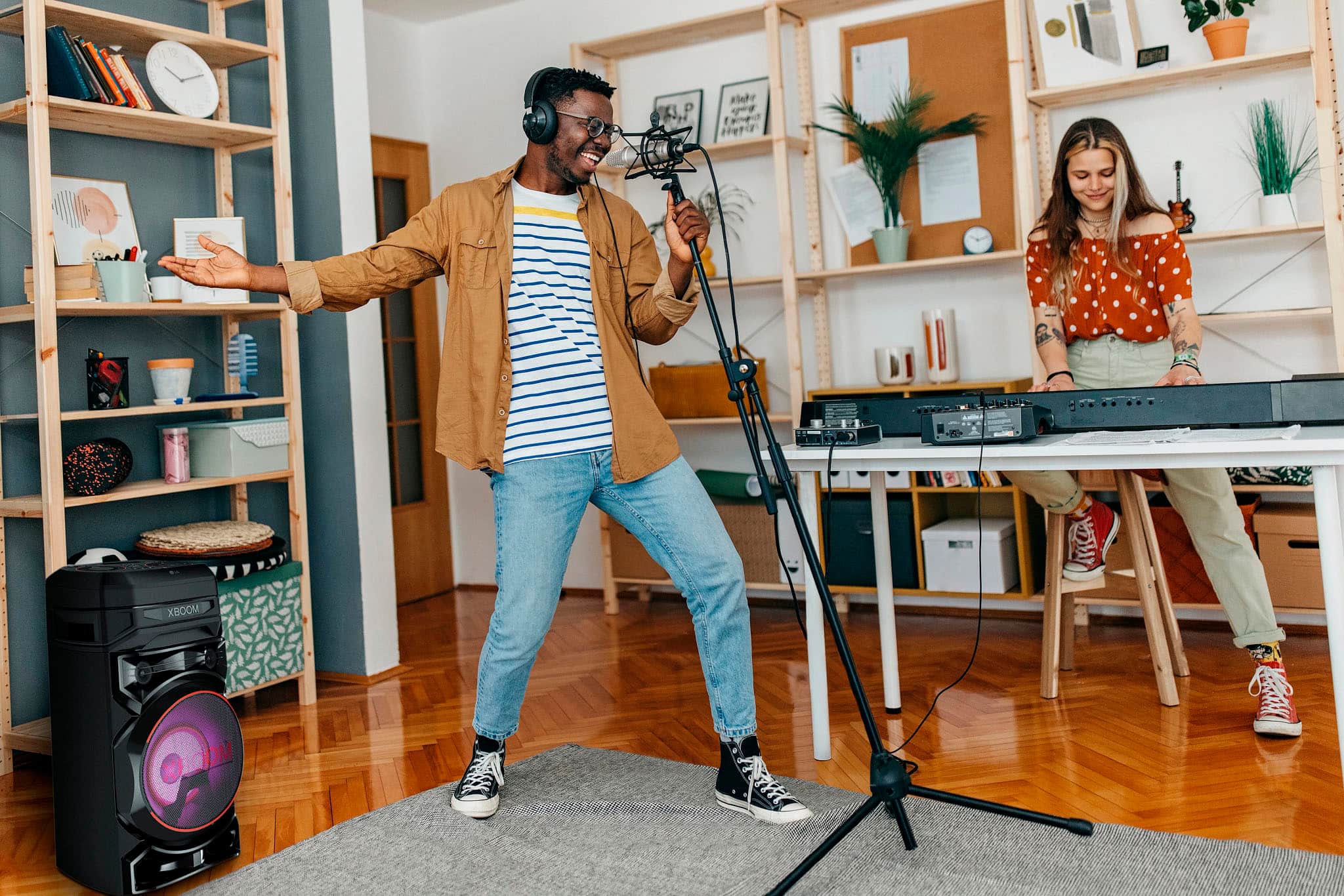 Alt View 13. LG - XBOOM Audio System with Bluetooth® and Bass Blast - Black.