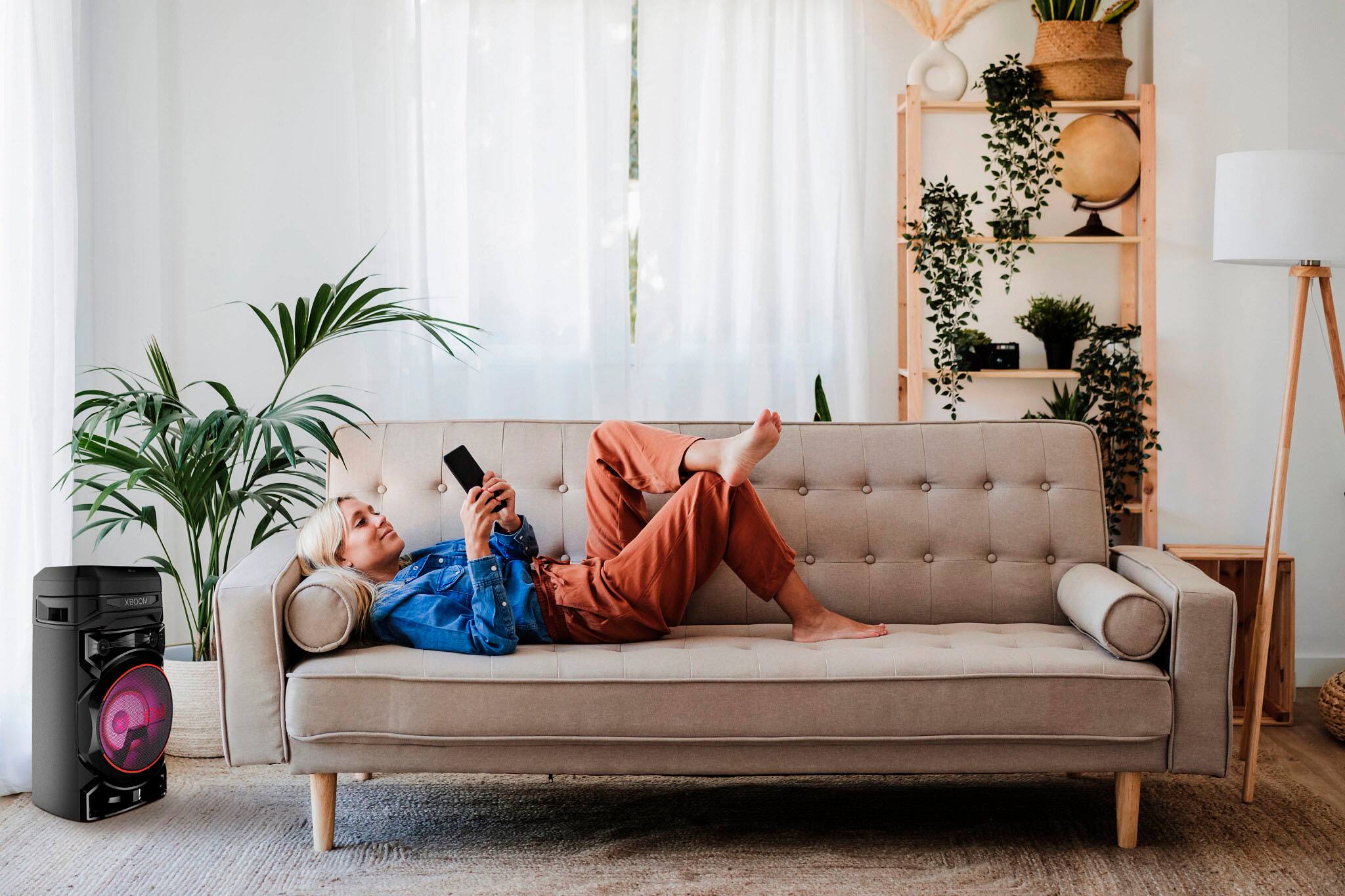 Alt View 1. LG - XBOOM Audio System with Bluetooth® and Bass Blast - Black.