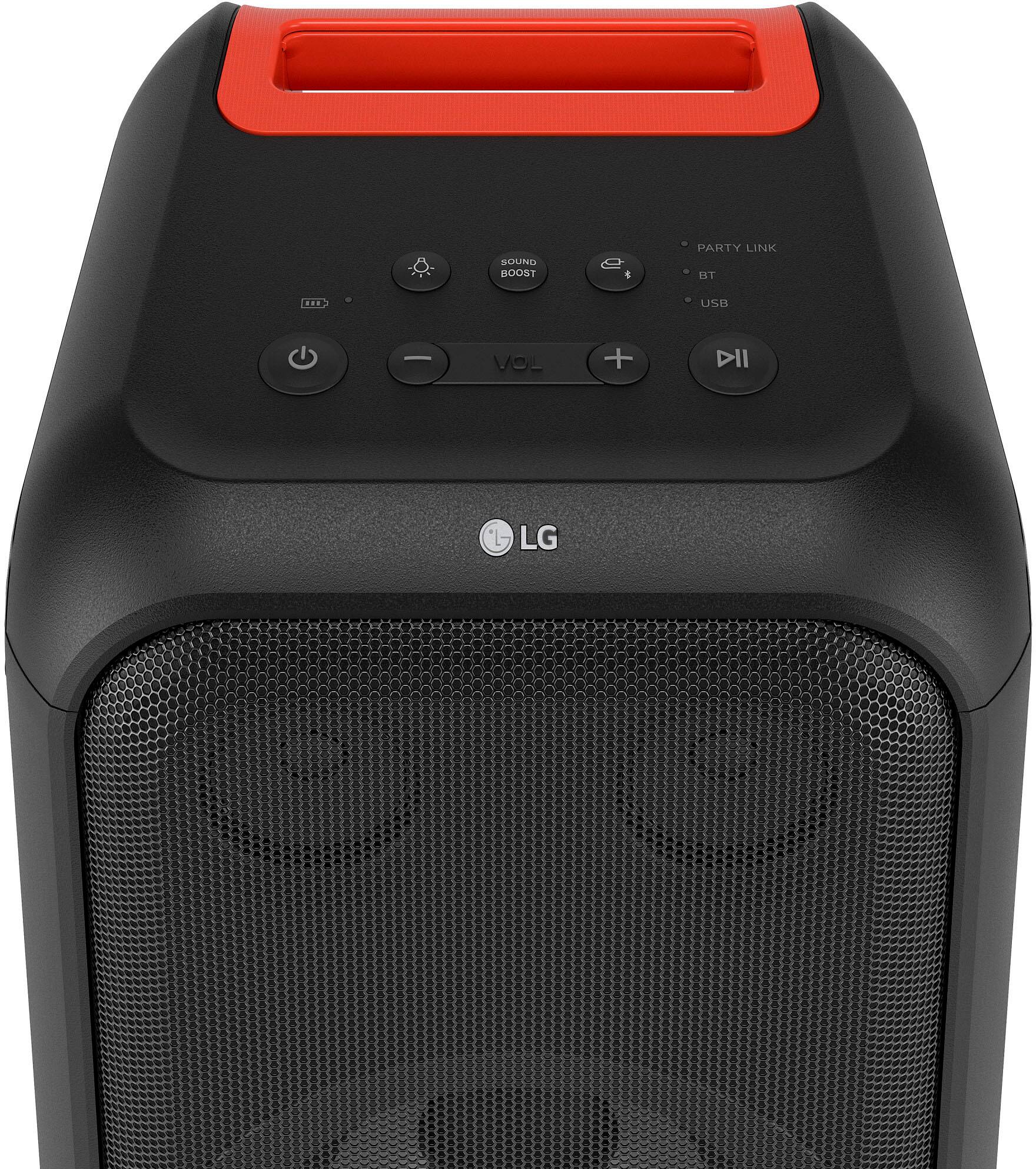 Alt View 1. LG - XBOOM XL5 Portable Tower Party Speaker with LED Lighting - Black.