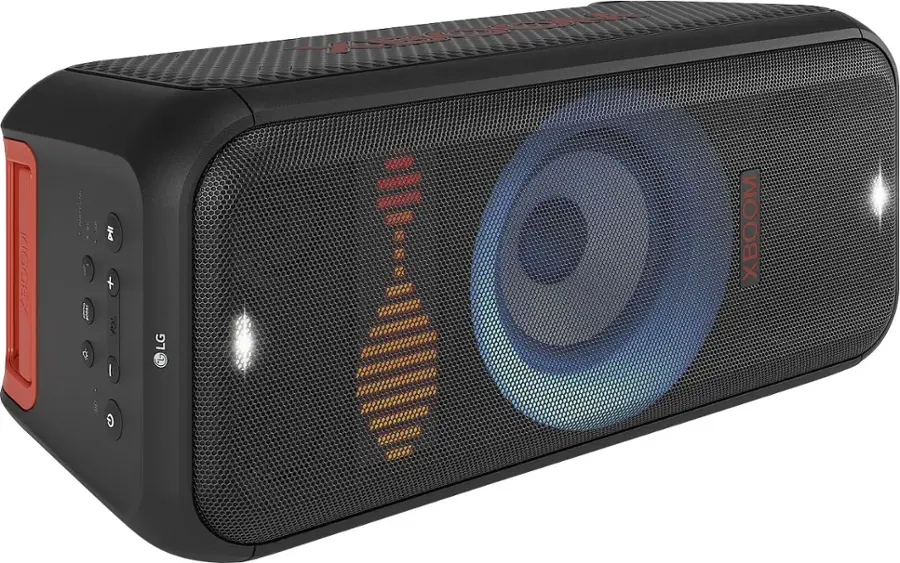 Alt View 21. LG - XBOOM XL7 Portable Tower Party Speaker with Pixel LED - Black.