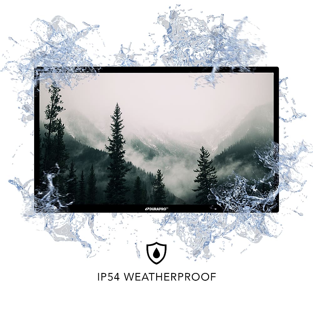 Alt View 2. DuraPro - Partial Sun Smart Series 43" Class LED Outdoor Partial Sun 4K UHD Smart webOS TV - Black.