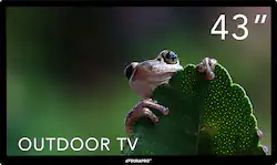 DuraPro - 43" Class Partial Sun Series LED 4K UHD Impact-Resistant Waterproof Outdoor TV with Mount (2025) - Front_Zoom