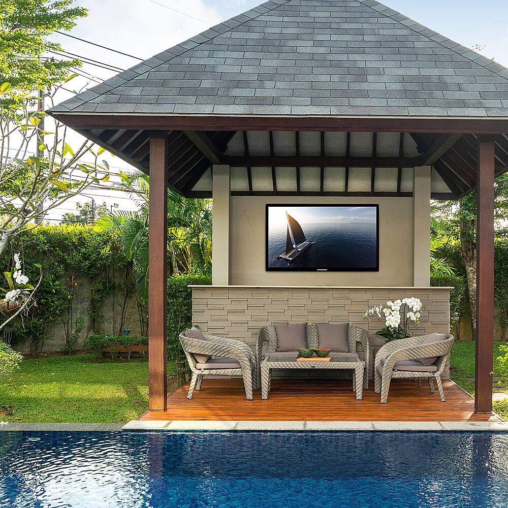 Alt View 14. DuraPro - Partial Sun Series 43" Class LED Outdoor Partial Sun 4K UHD TV - Black.