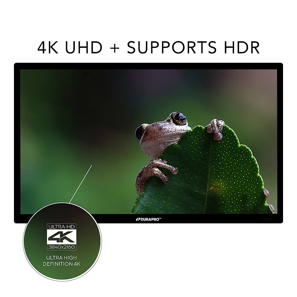 Alt View 3. DuraPro - Partial Sun Series 43" Class LED Outdoor Partial Sun 4K UHD TV - Black.