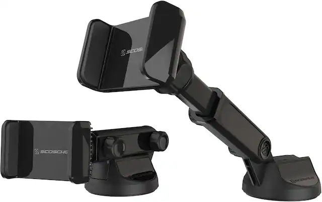 Front. Scosche - ExtendoMount Telescoping Universal Mount for Mobile Phones - Black.