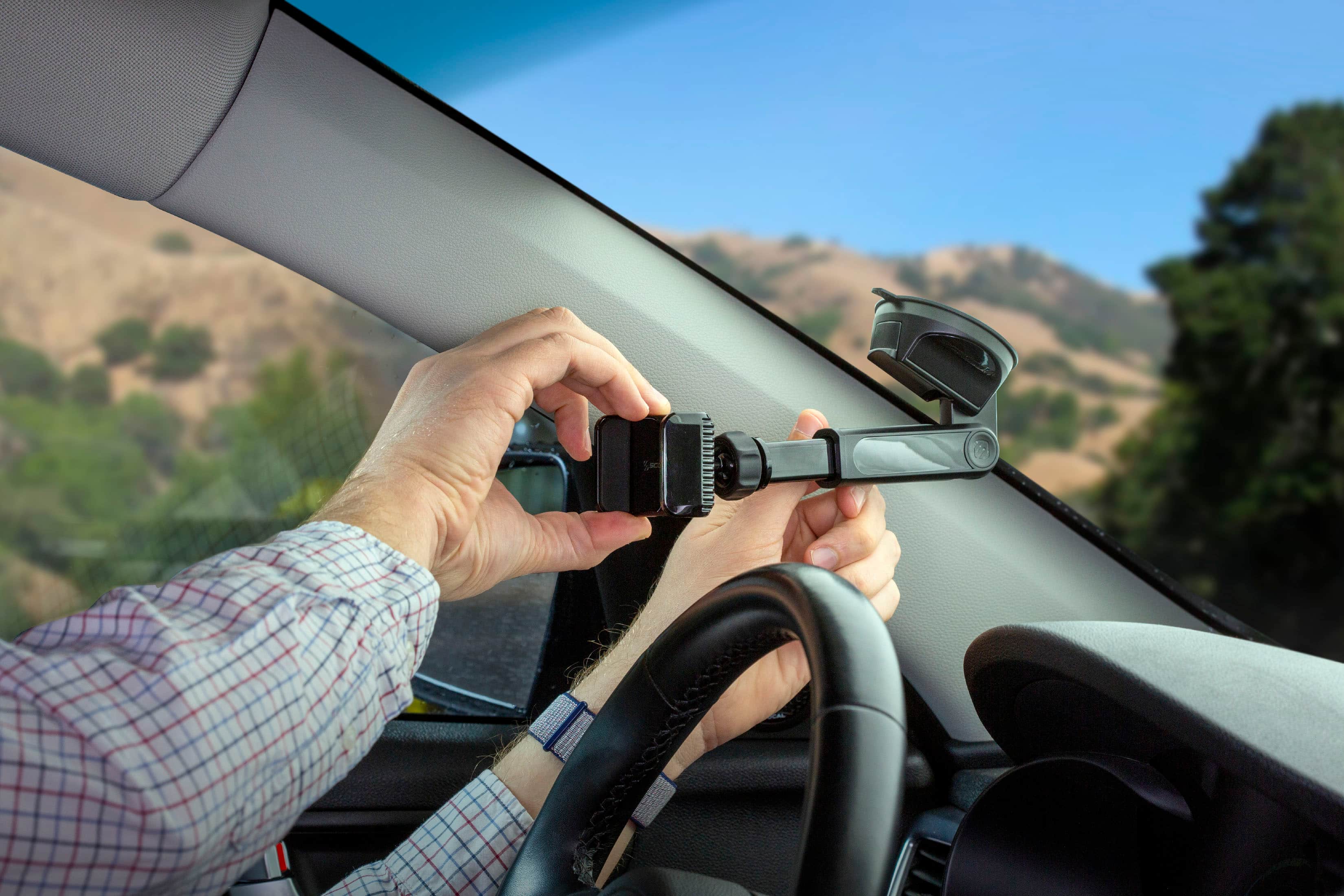 Alt View 11. Scosche - ExtendoMount Telescoping Universal Mount for Mobile Phones - Black.