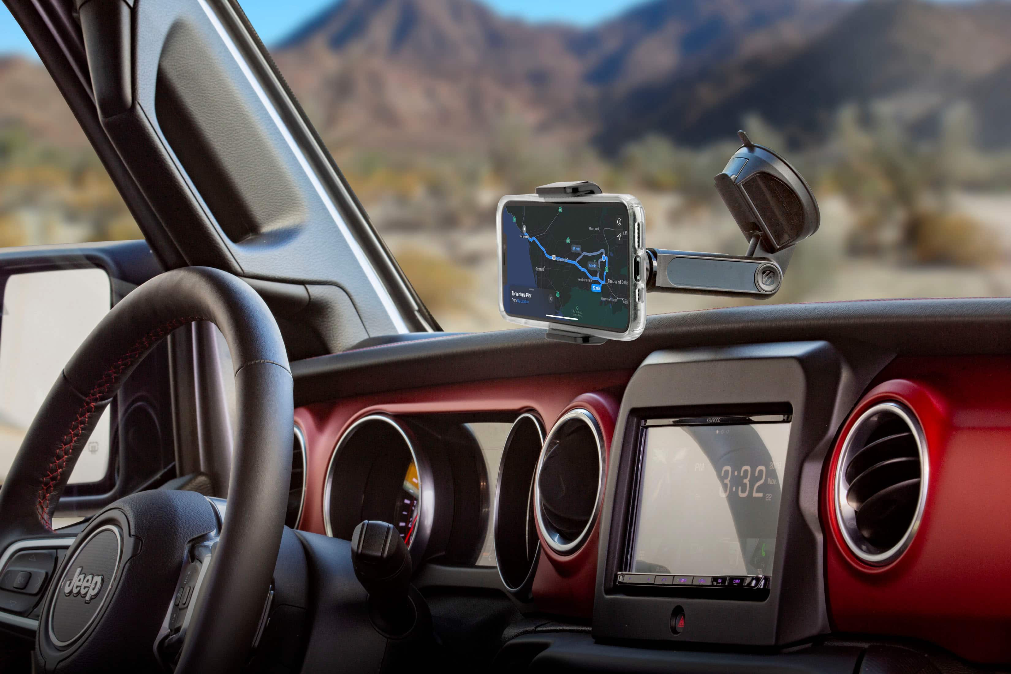 Alt View 13. Scosche - ExtendoMount Telescoping Universal Mount for Mobile Phones - Black.