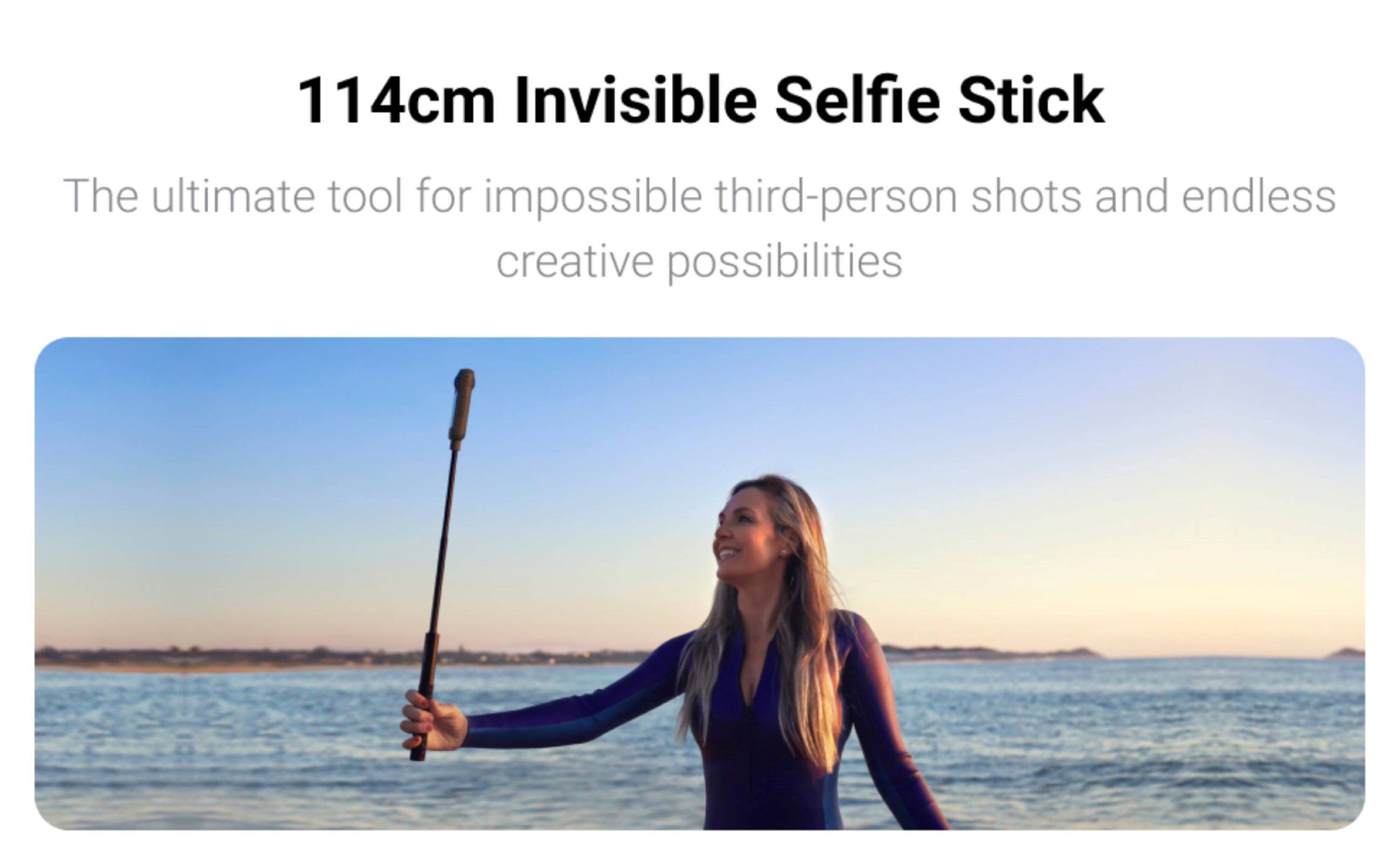 Alt View 13. Insta360 - 114cm Invisible Selfie Stick - Black.
