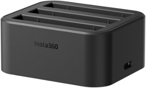 Insta360 - X3 Fast Battery Charger Hub - Black - Front_Zoom