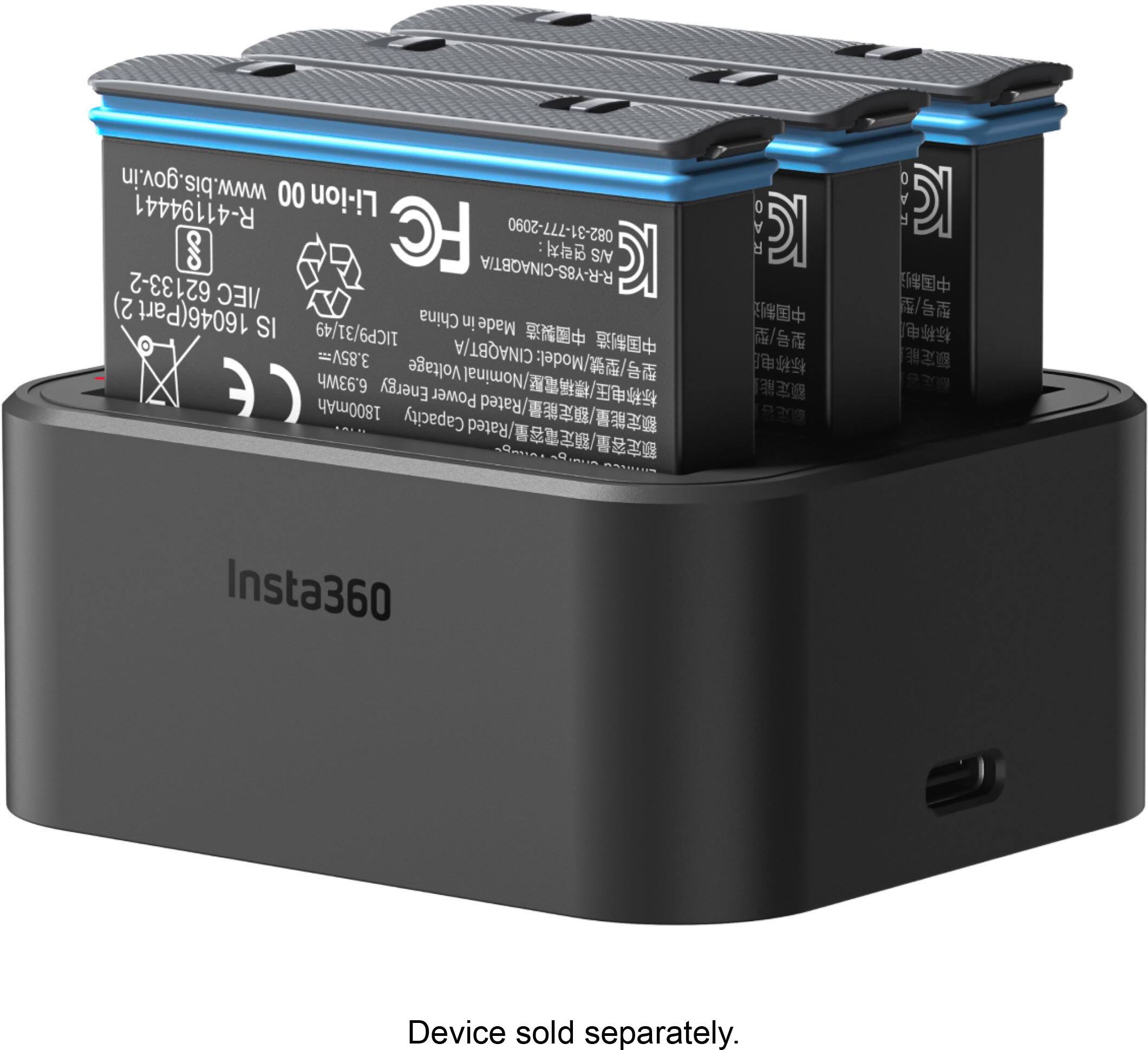 Alt View 1. Insta360 - X3 Fast Battery Charger Hub - Black.