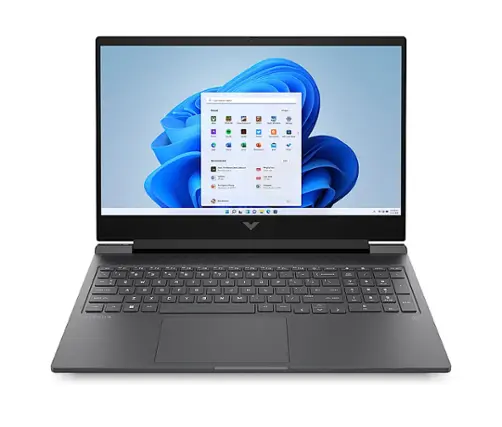 Front. HP - Victus 16.1 " Gaming Laptop -Intel Core i7-13700H with 16GB Memory - NVIDIA GeForce RTX  4060 - 512GB SSD - Mica Silver.