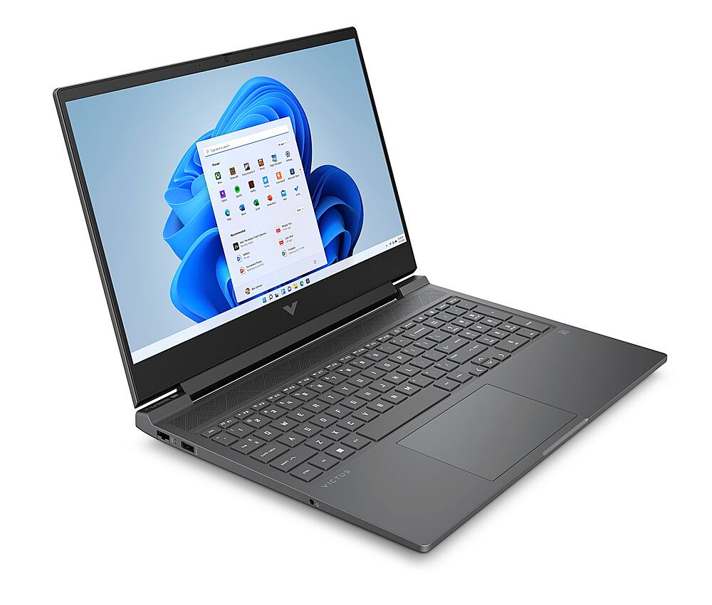 Alt View 1. HP - Victus 16.1 " Gaming Laptop -Intel Core i7-13700H with 16GB Memory - NVIDIA GeForce RTX  4060 - 512GB SSD - Mica Silver.