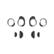 Front. Bose - Alternate Sizing Kit for QuietComfort Earbuds II - Triple Black.