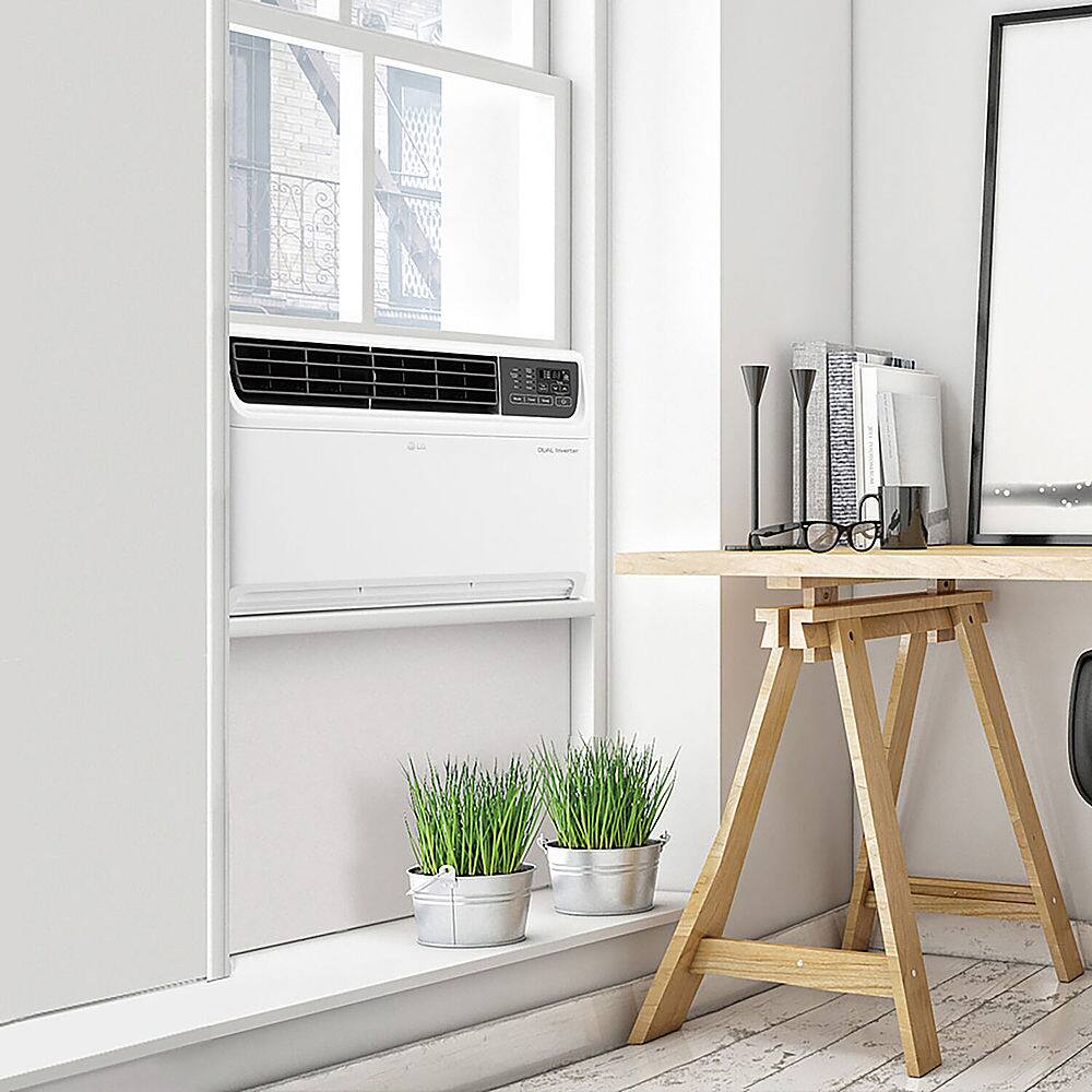 Alt View 16. LG - 1,000 Sq. Ft. 18,000 BTU Smart Window Air Conditioner - White.