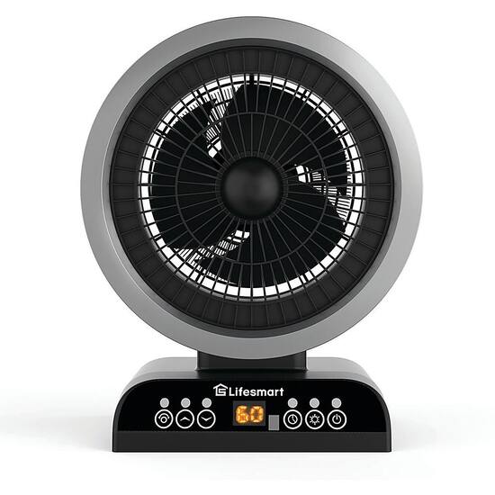 Lifesmart 1 500 Watt Electric Space Heater Black HTFN1002 Best