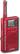Angle Standard. Grundig - Mini 300 AM/FM/SW World Band Receiver - Metallic Red.