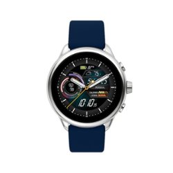 Fossil - Gen 6 Wellness Edition Smartwatch Navy Silicone - Navy - Front_Zoom