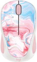 Logitech - Design Collection Limited Edition Wireless 3-button Ambidextrous Mouse with Colorful Designs - Cotton Candy - Front_Zoom