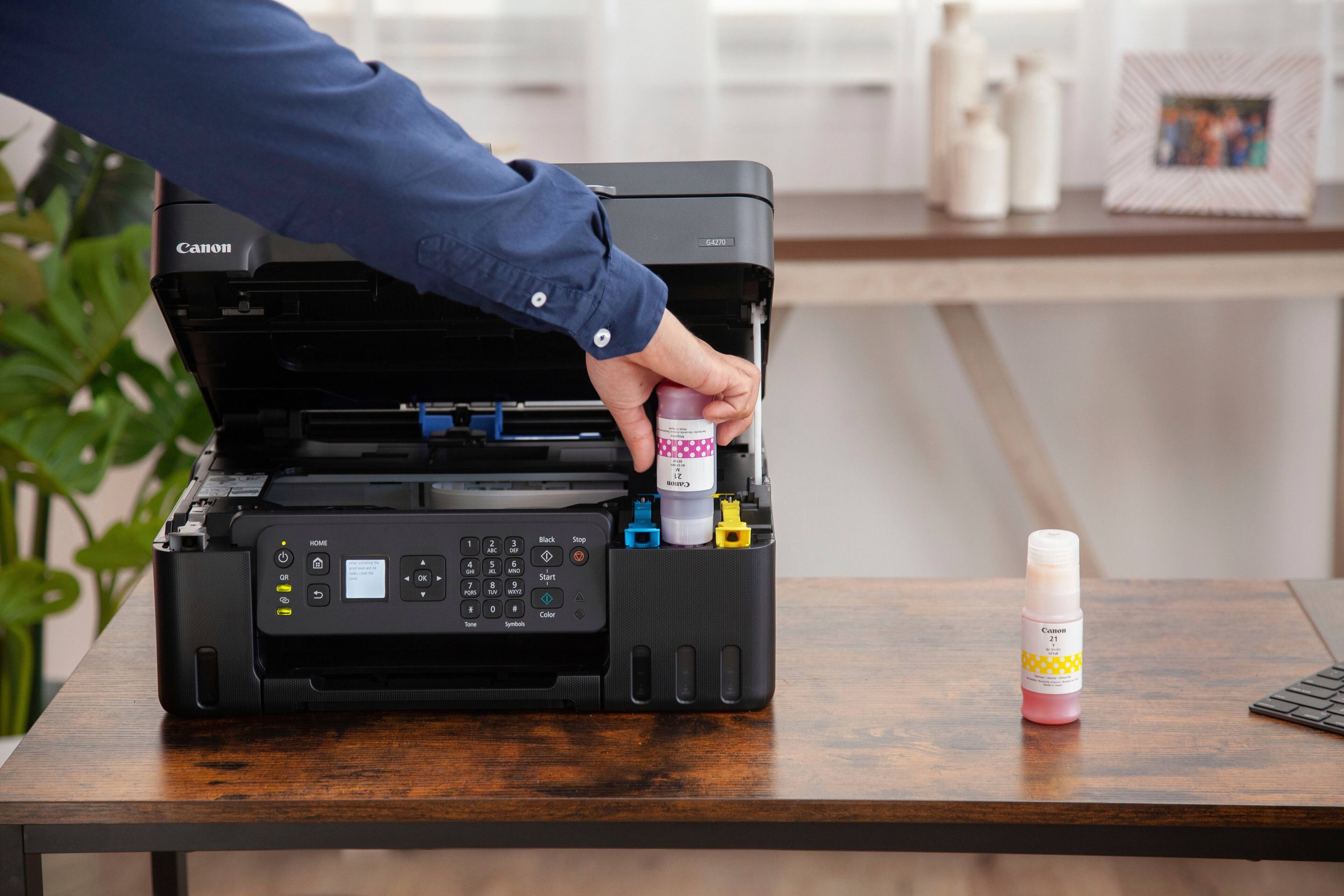 Alt View 19. Canon - PIXMA G4270 MegaTank Wireless All-In-One SuperTank Inkjet Printer - Black.