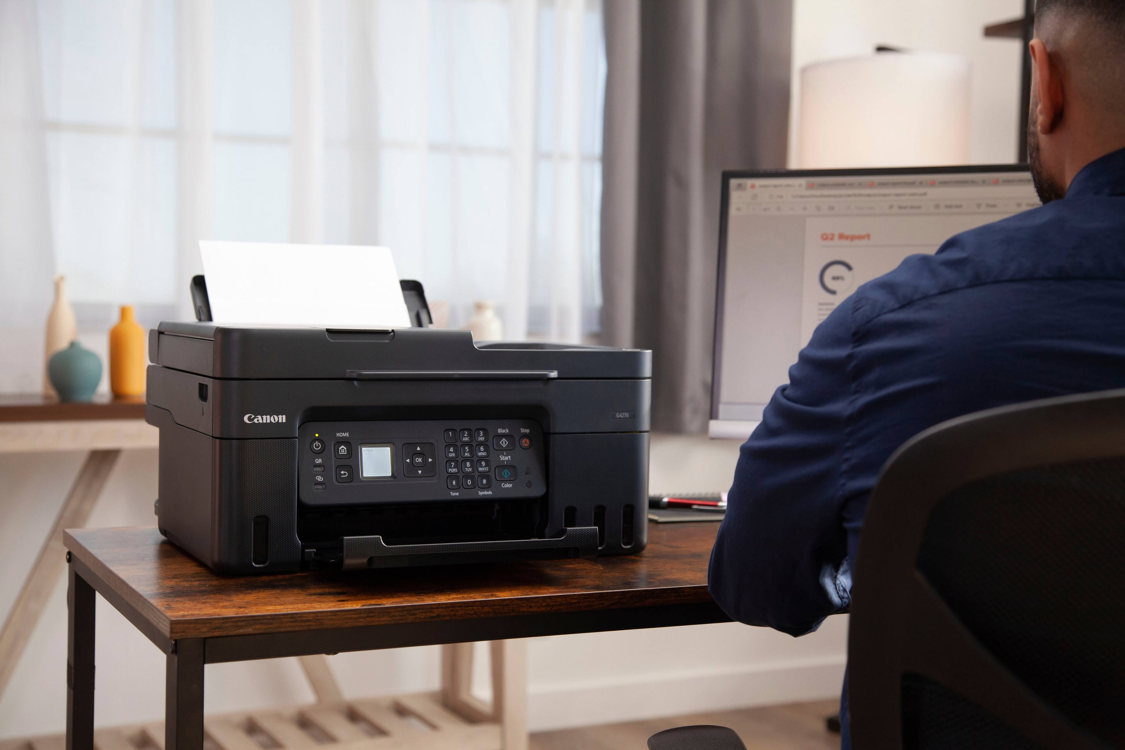 Alt View 23. Canon - PIXMA G4270 MegaTank Wireless All-In-One SuperTank Inkjet Printer - Black.