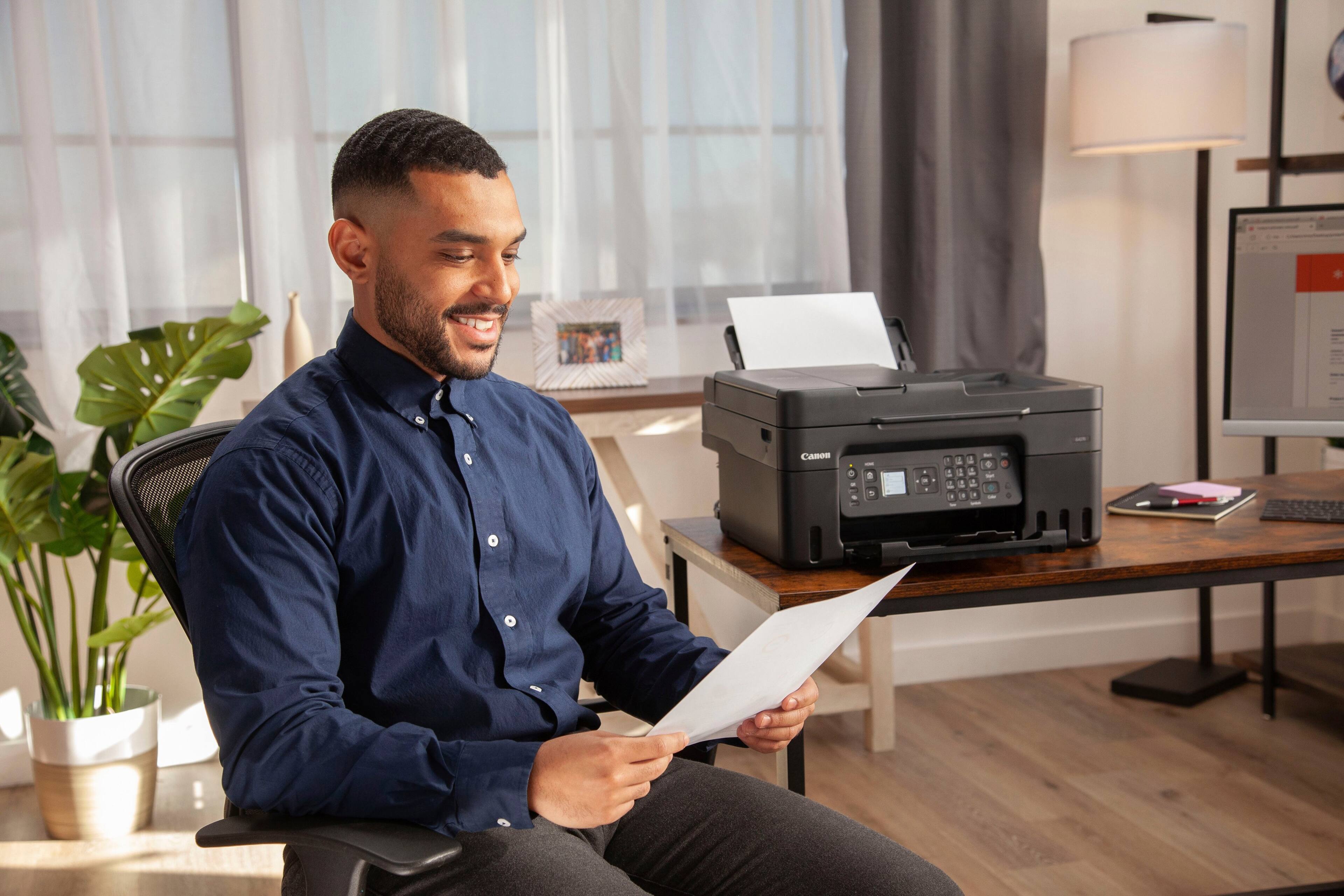 Alt View 25. Canon - PIXMA G4270 MegaTank Wireless All-In-One SuperTank Inkjet Printer - Black.