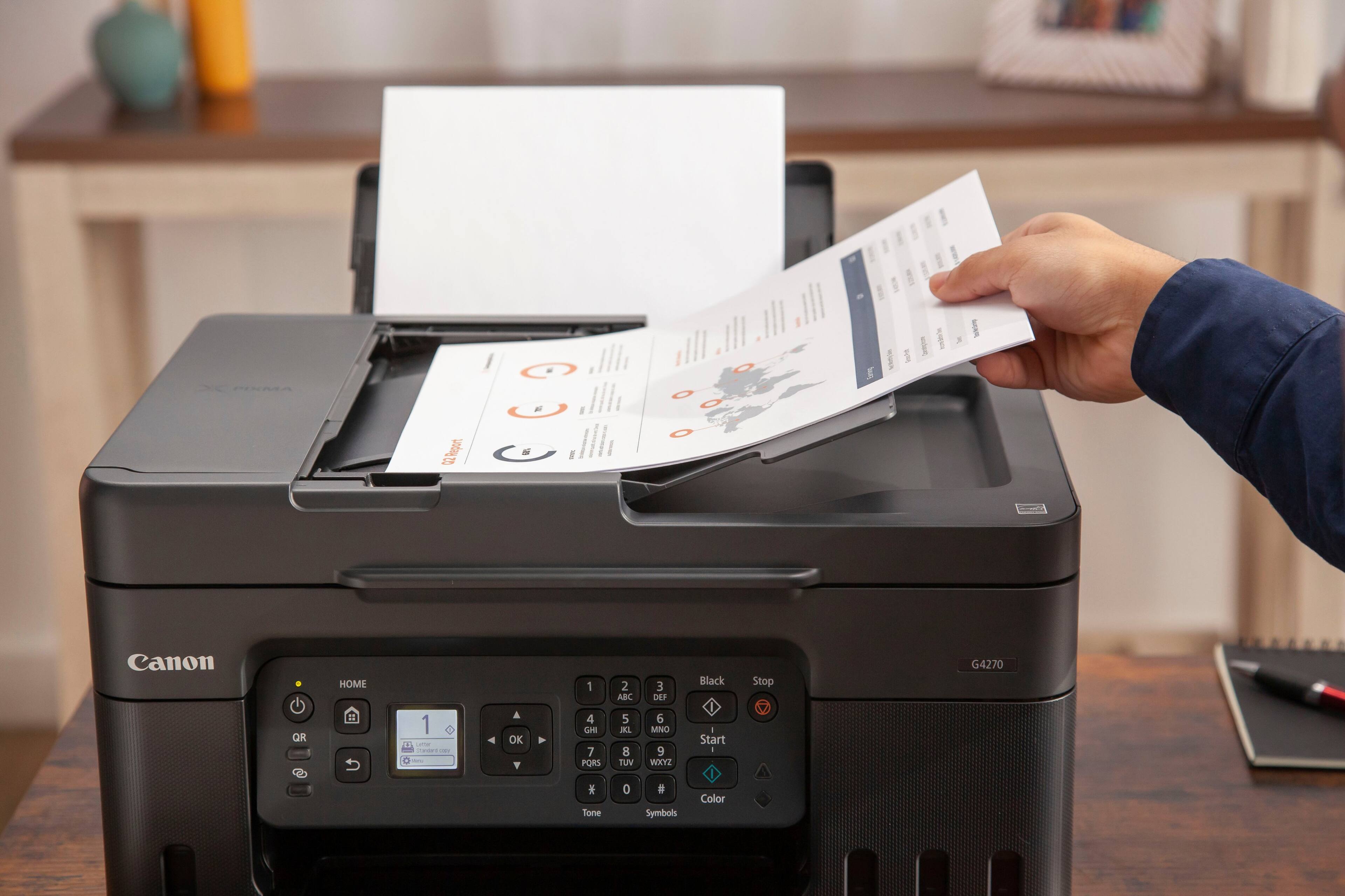 Alt View 26. Canon - PIXMA G4270 MegaTank Wireless All-In-One SuperTank Inkjet Printer - Black.