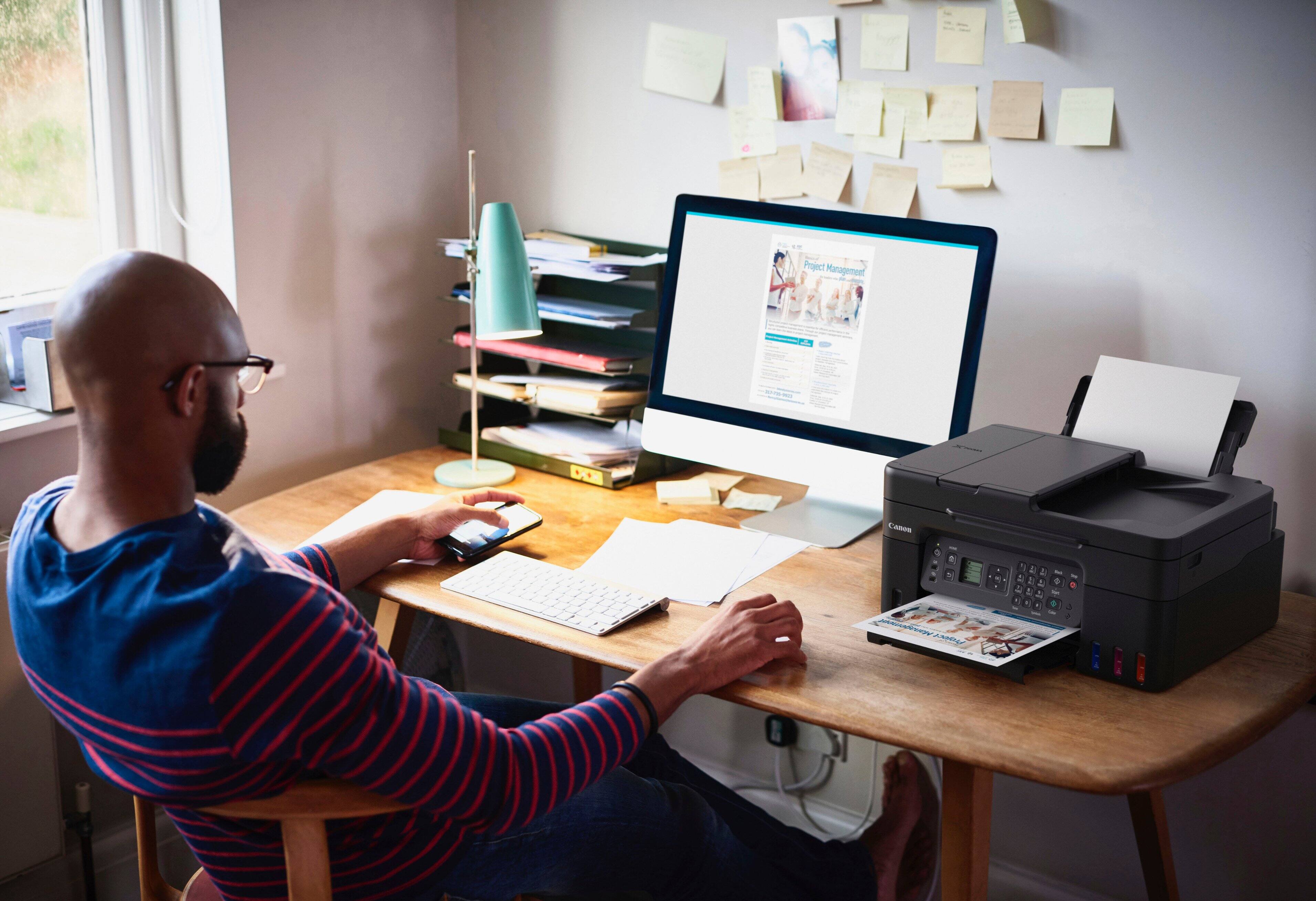 Alt View 28. Canon - PIXMA G4270 MegaTank Wireless All-In-One SuperTank Inkjet Printer - Black.