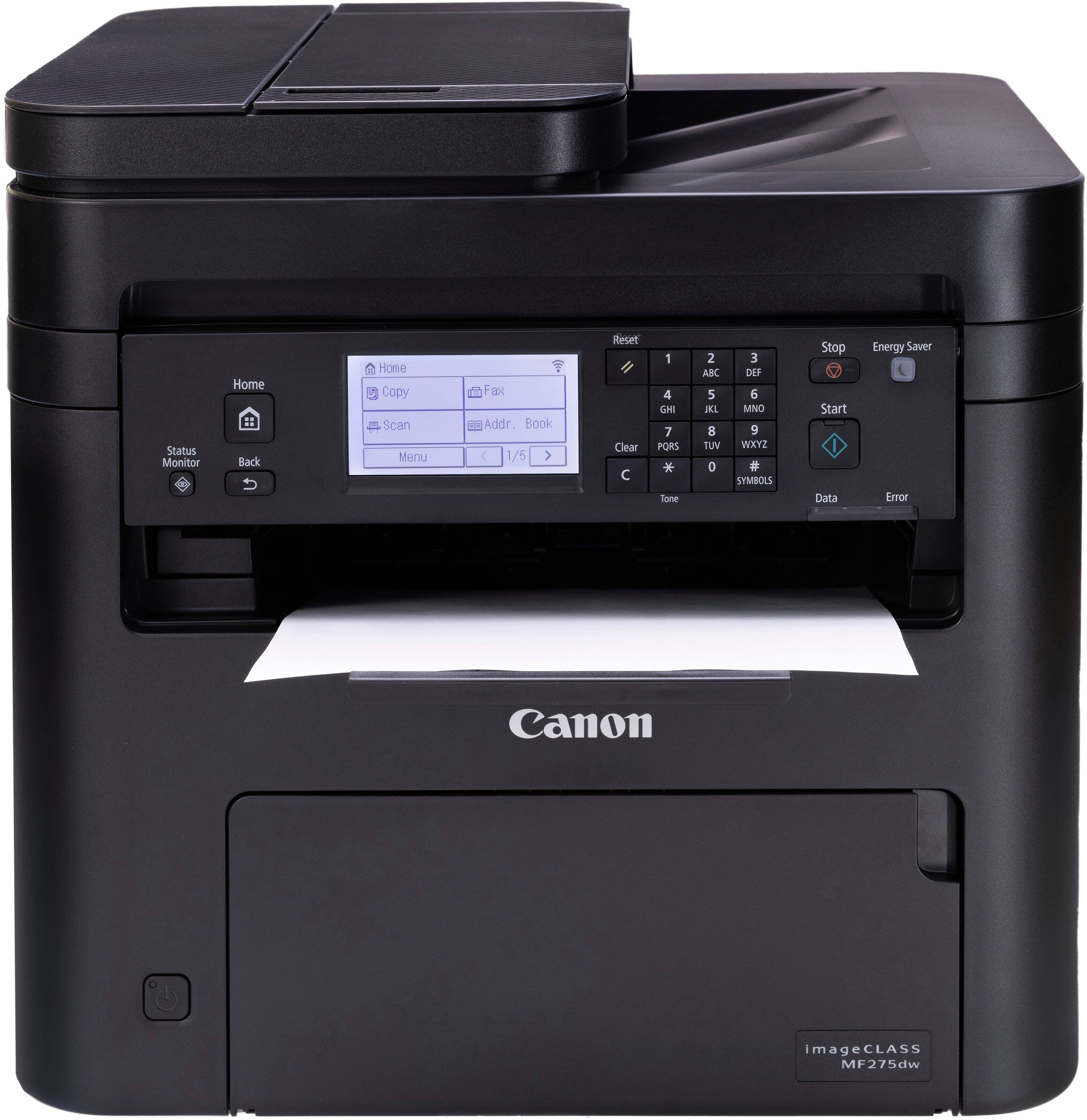 Alt View 11. Canon - imageCLASS MF275dw Wireless Black-and-White All-In-One Laser Printer with Fax - Black.