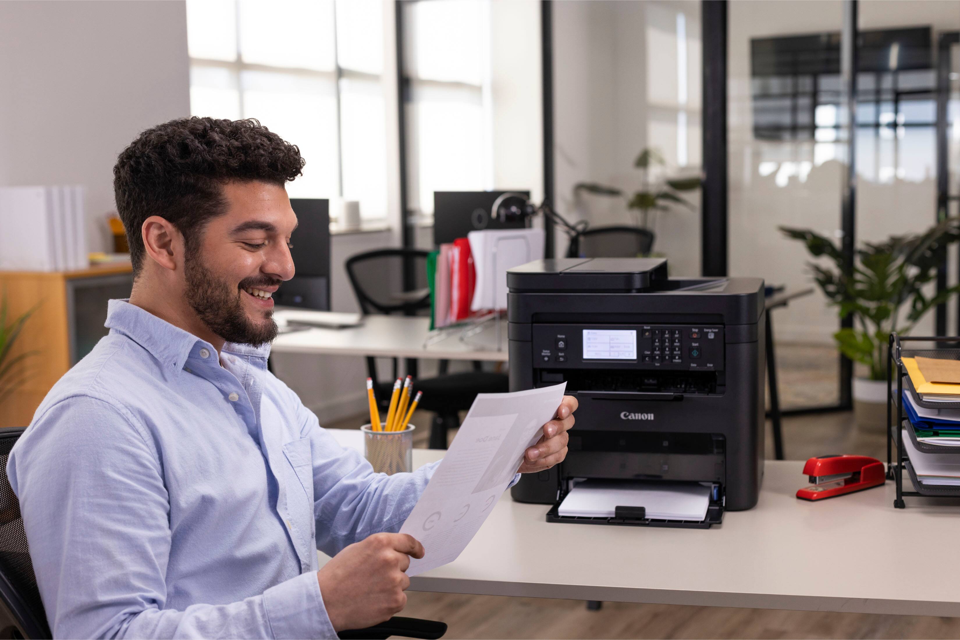 Alt View 20. Canon - imageCLASS MF275dw Wireless Black-and-White All-In-One Laser Printer with Fax - Black.