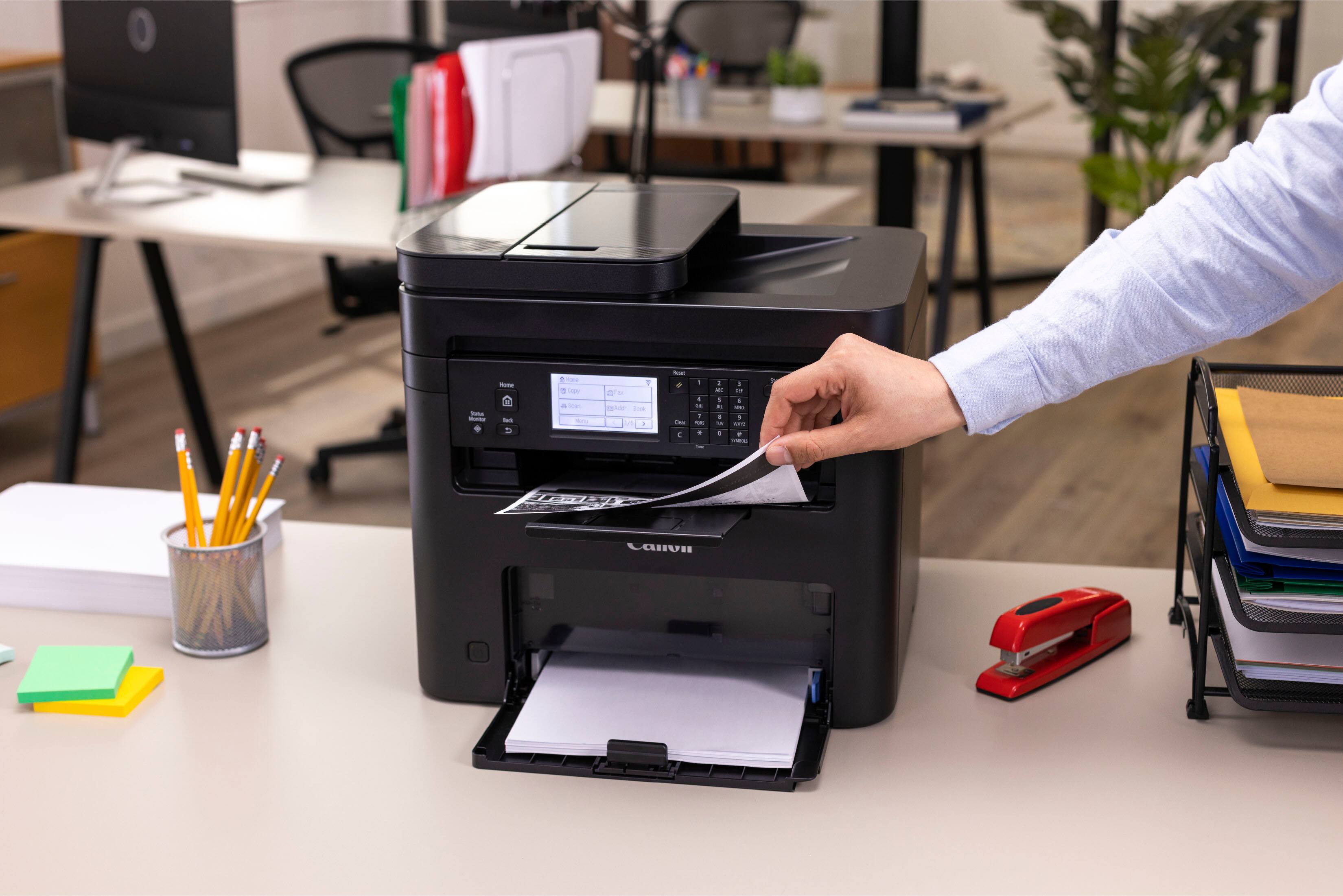 Alt View 21. Canon - imageCLASS MF275dw Wireless Black-and-White All-In-One Laser Printer with Fax - Black.