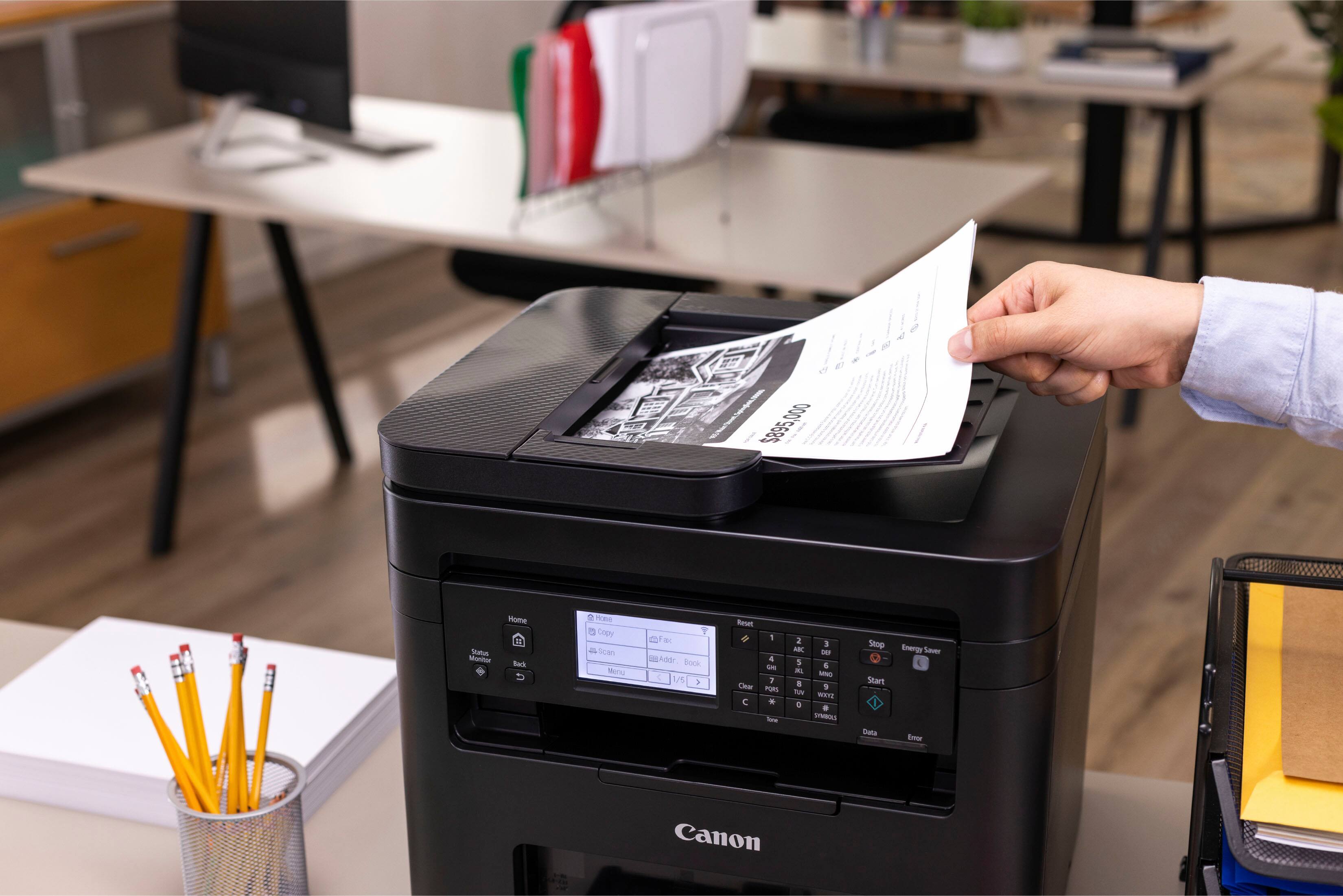 Alt View 24. Canon - imageCLASS MF275dw Wireless Black-and-White All-In-One Laser Printer with Fax - Black.