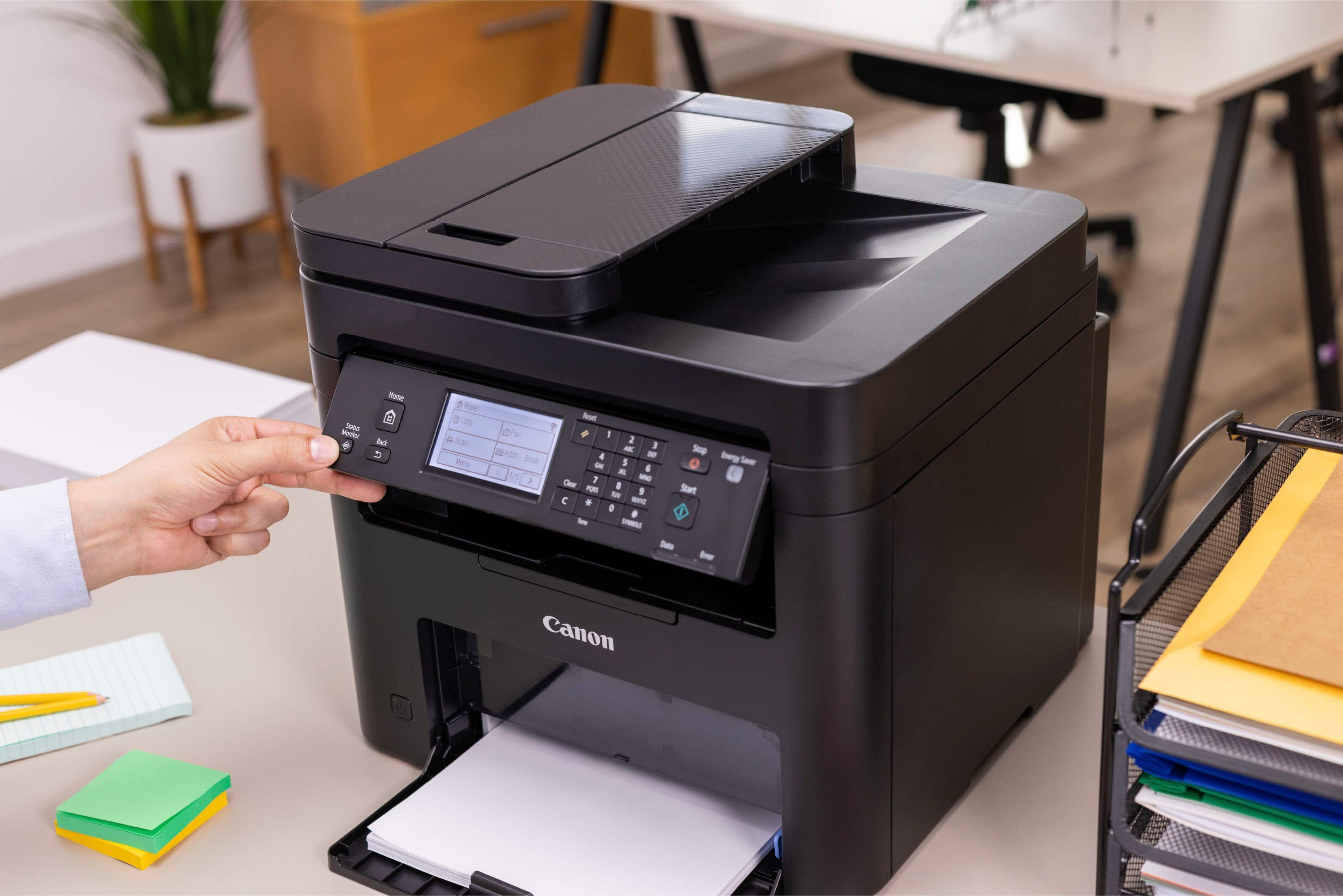 Alt View 25. Canon - imageCLASS MF275dw Wireless Black-and-White All-In-One Laser Printer with Fax - Black.