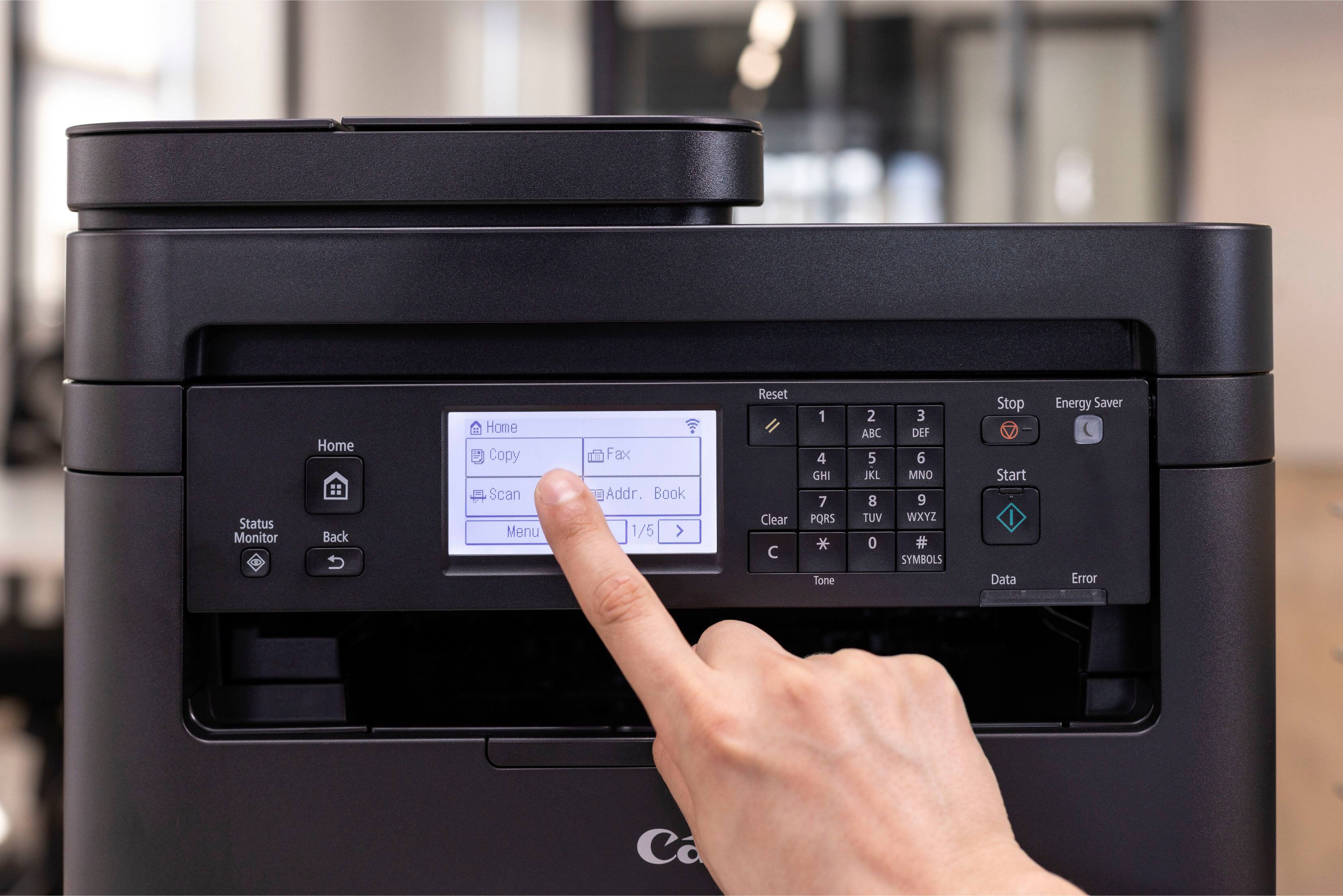 Alt View 26. Canon - imageCLASS MF275dw Wireless Black-and-White All-In-One Laser Printer with Fax - Black.