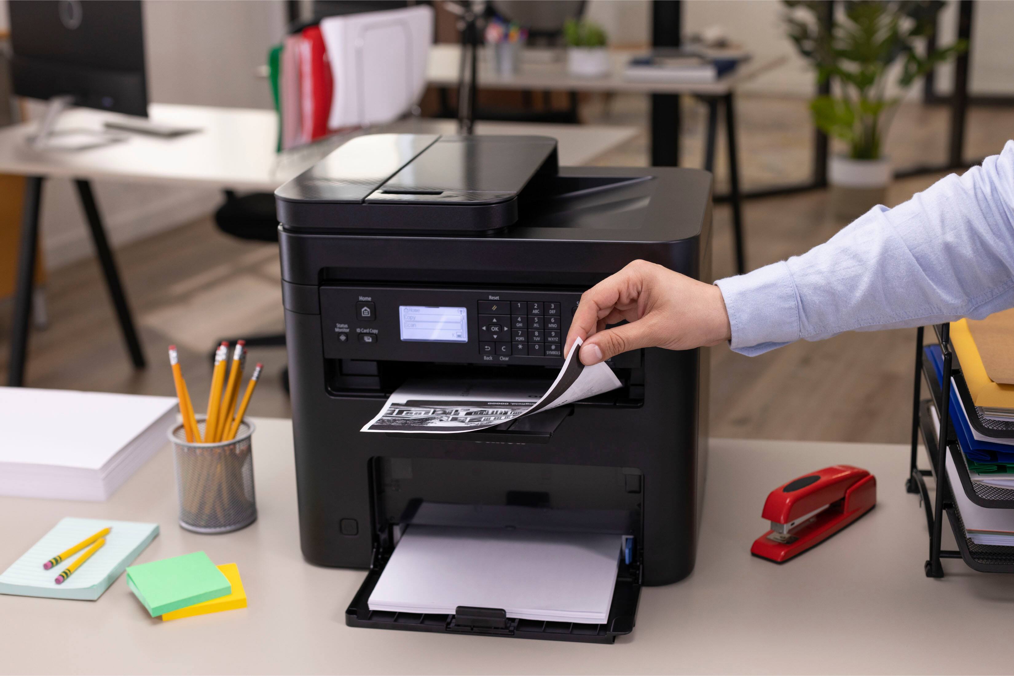 Alt View 20. Canon - imageCLASS MF273dw Wireless Black-and-White All-In-One Laser Printer - Black.