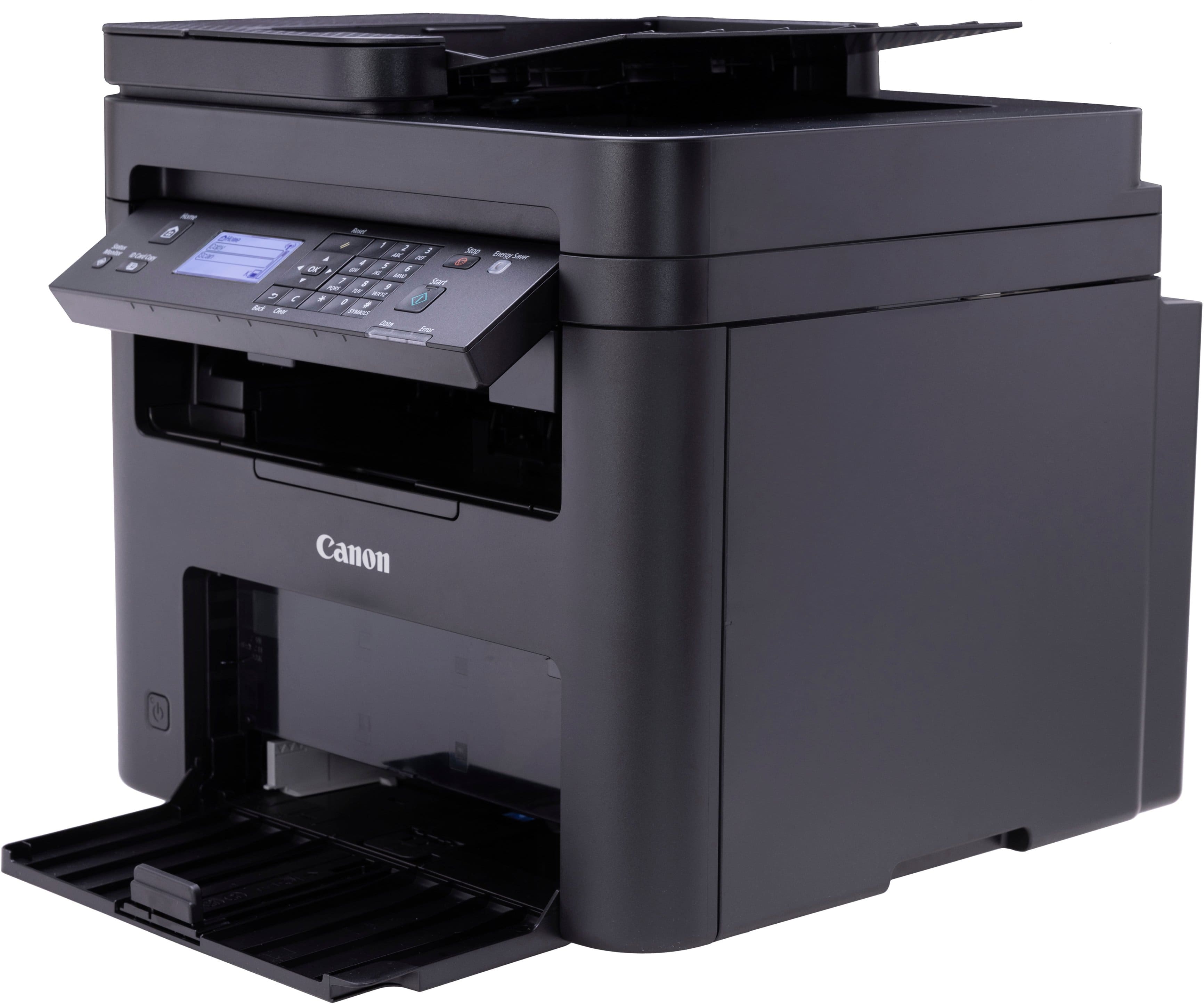 Left. Canon - imageCLASS MF273dw Wireless Black-and-White All-In-One Laser Printer - Black.