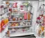 Left. LG - Counter-Depth MAX 25.5 Cu. Ft. French Door-in-Door Smart Refrigerator with Mirror InstaView - Printproof Black Stainless Steel.