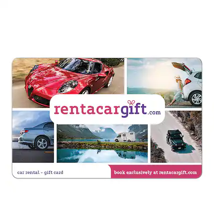 Front. Rentacargift - $250 Gift Card.