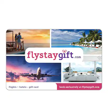 Front. Flystaygift - $100 Gift Card.