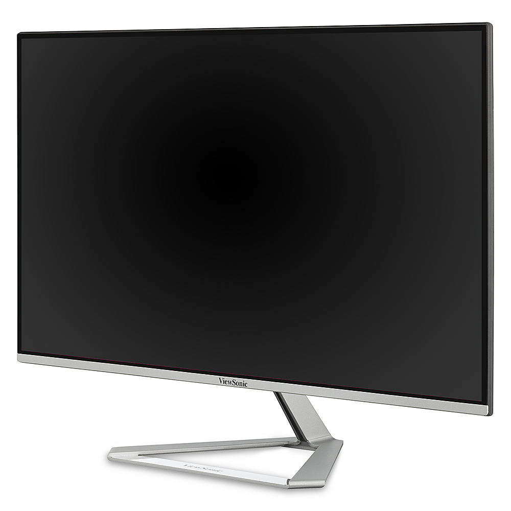 Left View: ViewSonic - VX2776-4K-MHDU 27" IPS LCD 4K UHD Monitor (HDMI, DisplayPort) - Silver