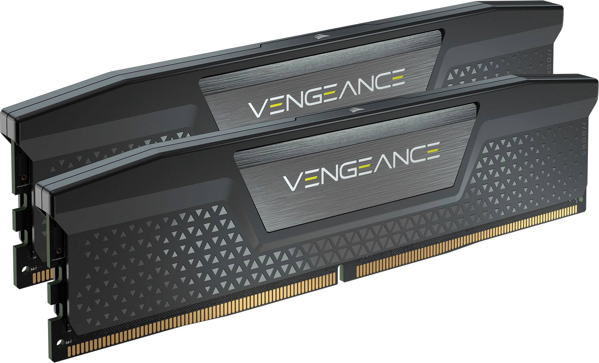 Alt View 11. CORSAIR - VENGEANCE 32GB (2x16GB) DDR5 6400MHz C32 UDIMM Desktop Memory - Black.